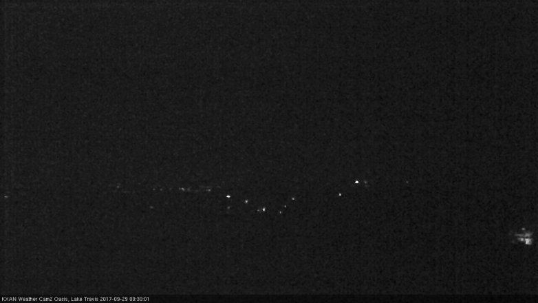 Lake Travis webcam, September 28, 2017 11:45 PM CT