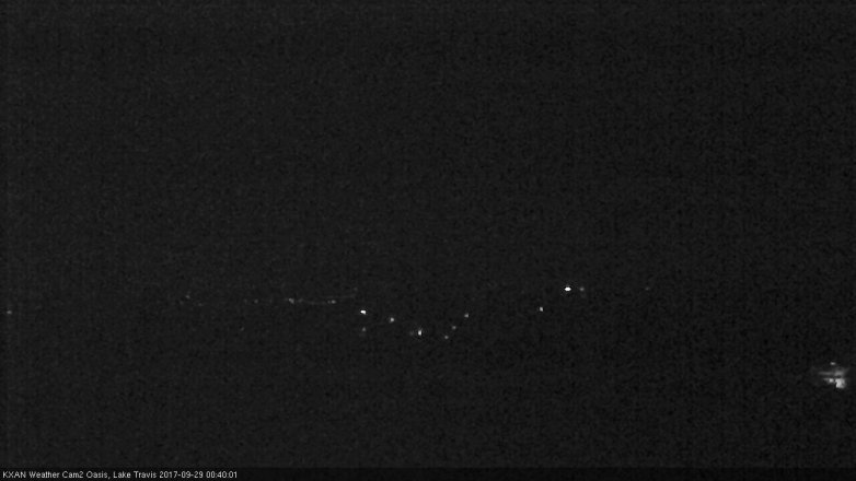 Lake Travis webcam, September 28, 2017 11:50 PM CT