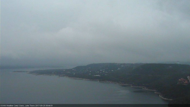 Lake Travis webcam, September 29, 2017 9:10 AM CT