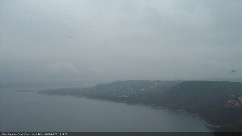Lake Travis webcam, September 29, 2017 9:25 AM CT