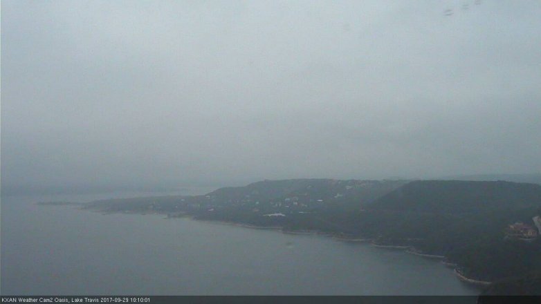 Lake Travis webcam, September 29, 2017 9:30 AM CT
