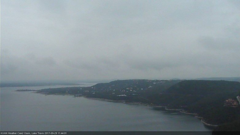 Lake Travis webcam, September 29, 2017 11:00 AM CT