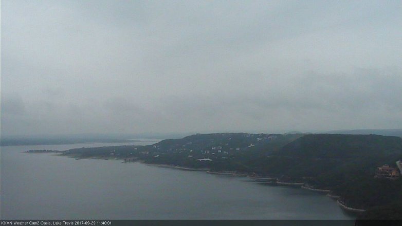 Lake Travis webcam, September 29, 2017 11:05 AM CT