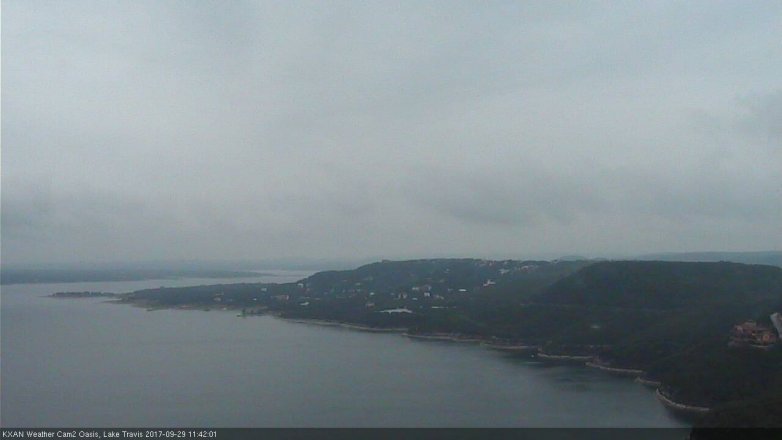 Lake Travis webcam, September 29, 2017 11:15 AM CT