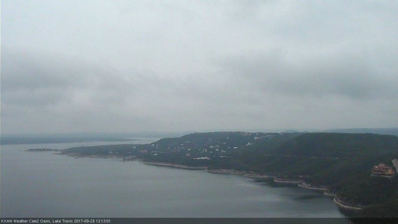 Lake Travis webcam, September 29, 2017 12:40 PM CT