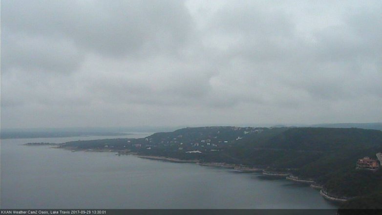 Lake Travis webcam, September 29, 2017 12:55 PM CT