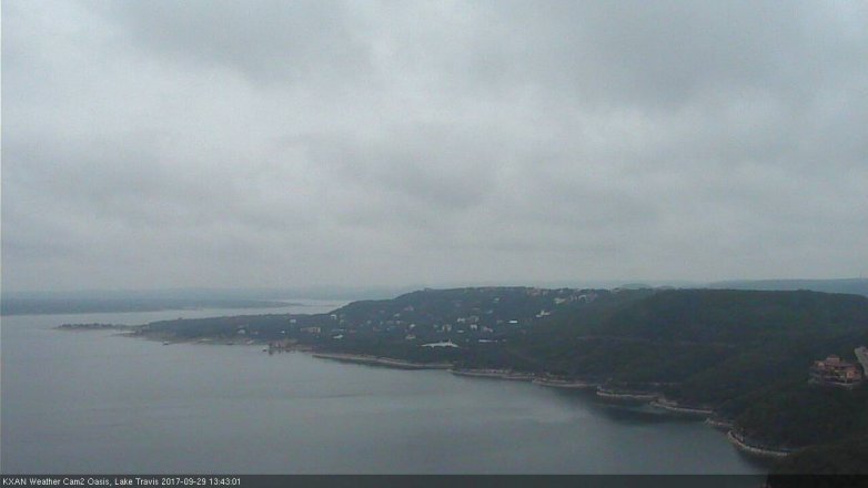 Lake Travis webcam, September 29, 2017 1:05 PM CT