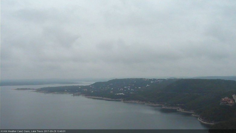Lake Travis webcam, September 29, 2017 1:10 PM CT