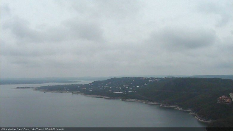 Lake Travis webcam, September 29, 2017 1:50 PM CT