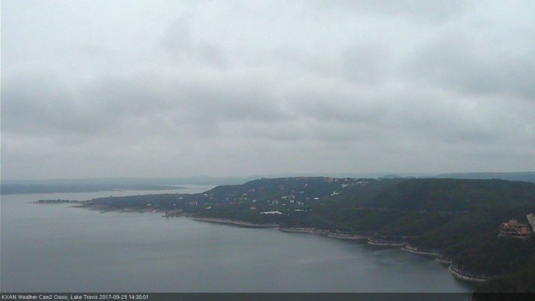 Lake Travis webcam, September 29, 2017 2:00 PM CT