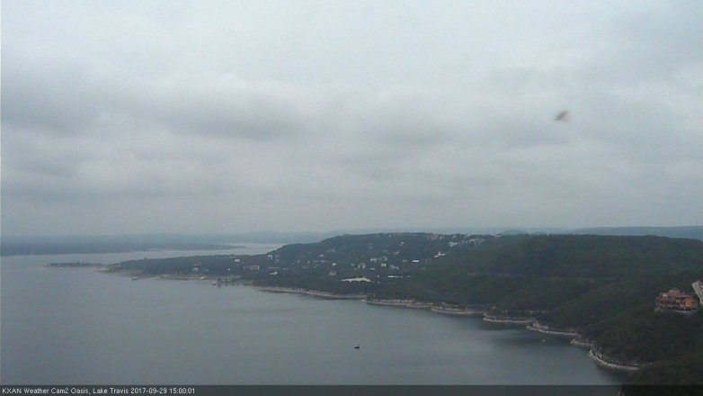 Lake Travis webcam, September 29, 2017 2:10 PM CT