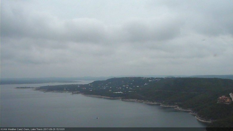 Lake Travis webcam, September 29, 2017 2:35 PM CT