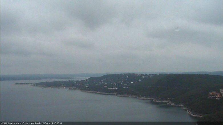 Lake Travis webcam, September 29, 2017 2:45 PM CT