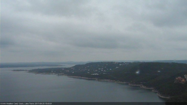 Lake Travis webcam, September 29, 2017 2:50 PM CT