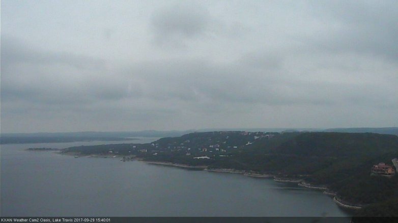 Lake Travis webcam, September 29, 2017 3:00 PM CT