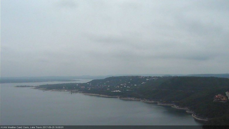 Lake Travis webcam, September 29, 2017 3:05 PM CT