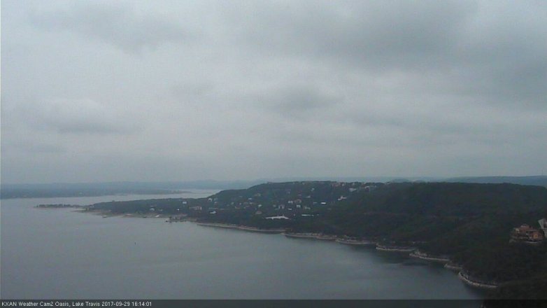 Lake Travis webcam, September 29, 2017 3:20 PM CT