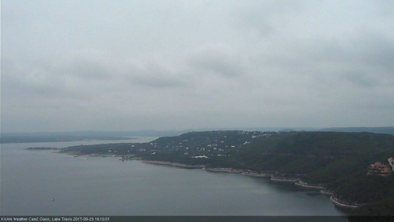 Lake Travis webcam, September 29, 2017 3:35 PM CT