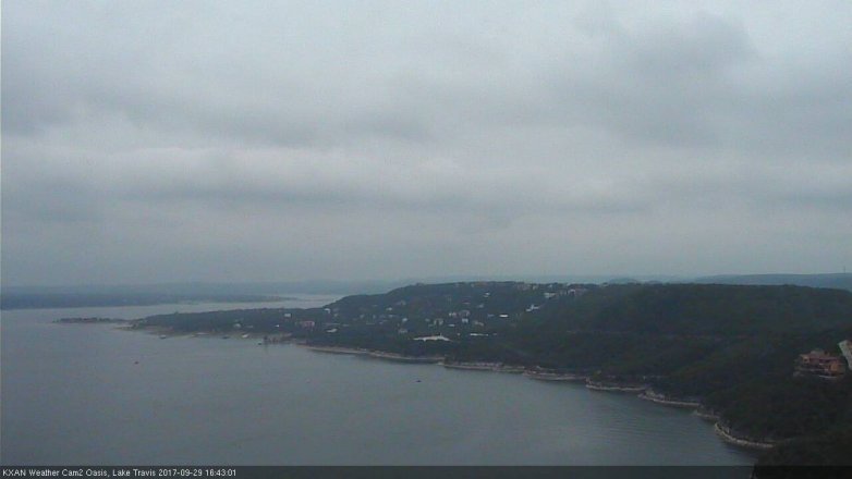 Lake Travis webcam, September 29, 2017 3:50 PM CT