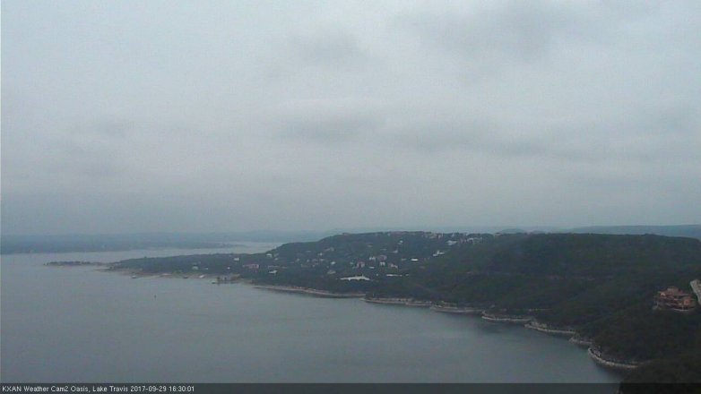 Lake Travis webcam, September 29, 2017 3:55 PM CT