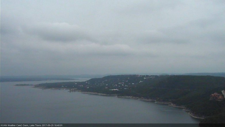 Lake Travis webcam, September 29, 2017 4:00 PM CT