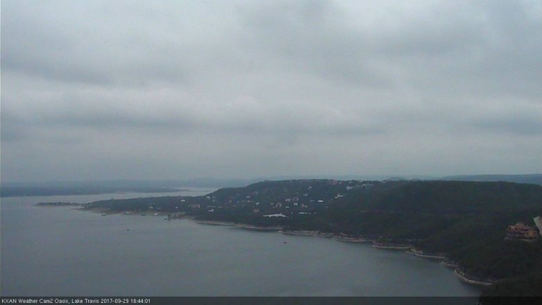 Lake Travis webcam, September 29, 2017 4:15 PM CT