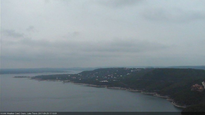 Lake Travis webcam, September 29, 2017 4:25 PM CT
