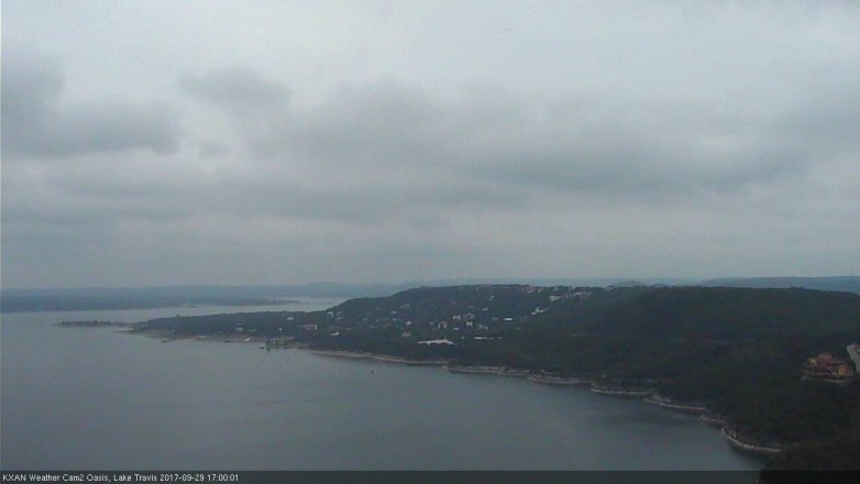 Lake Travis webcam, September 29, 2017 4:30 PM CT