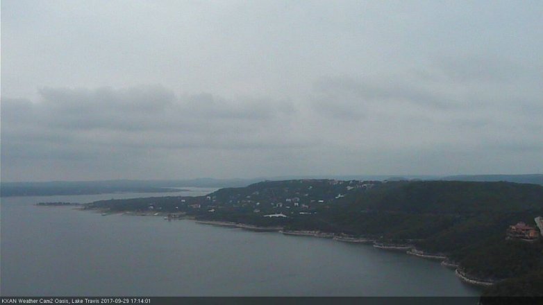Lake Travis webcam, September 29, 2017 4:35 PM CT