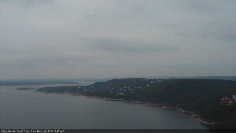 Lake Travis webcam, September 29, 2017 4:50 PM CT