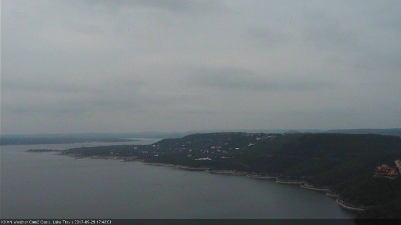 Lake Travis webcam, September 29, 2017 4:55 PM CT