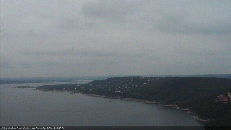 Lake Travis webcam, September 29, 2017 5:05 PM CT