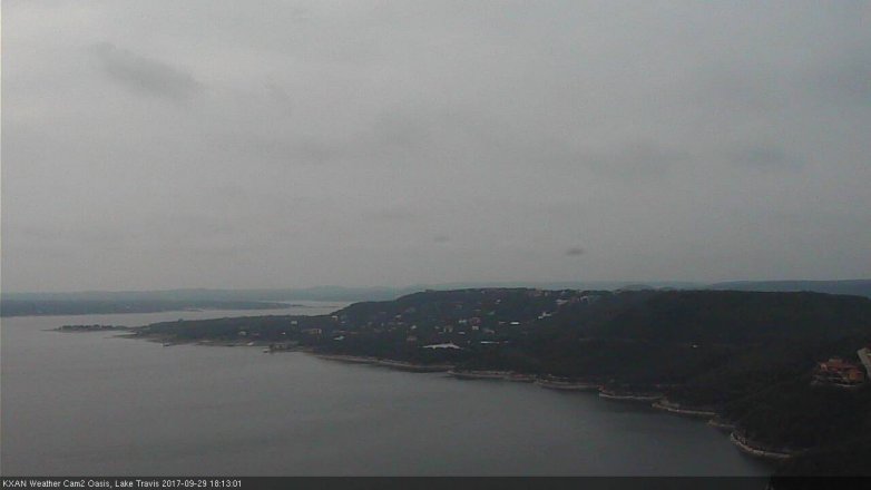 Lake Travis webcam, September 29, 2017 5:40 PM CT