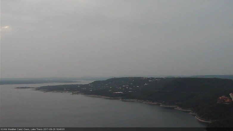 Lake Travis webcam, September 29, 2017 6:00 PM CT
