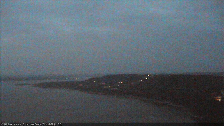 Lake Travis webcam, September 29, 2017 6:50 PM CT