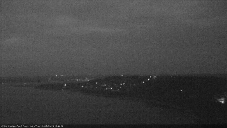 Lake Travis webcam, September 29, 2017 7:00 PM CT