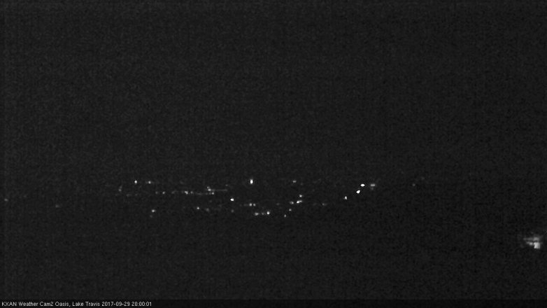 Lake Travis webcam, September 29, 2017 7:20 PM CT