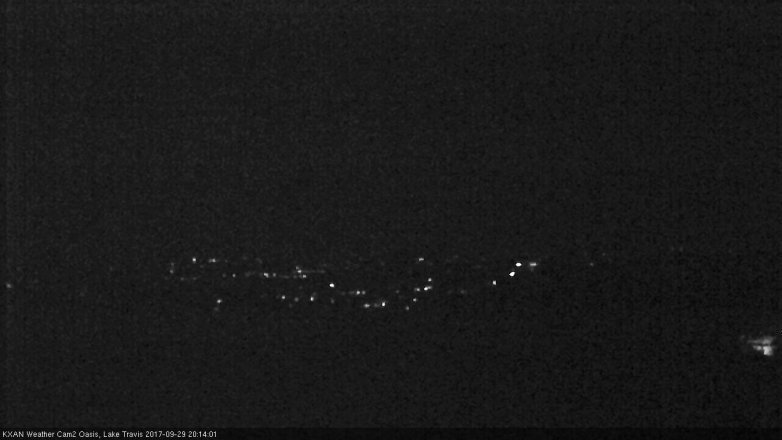 Lake Travis webcam, September 29, 2017 7:25 PM CT