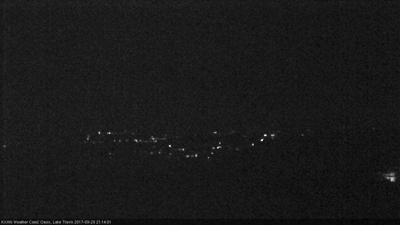 Lake Travis webcam, September 29, 2017 8:40 PM CT