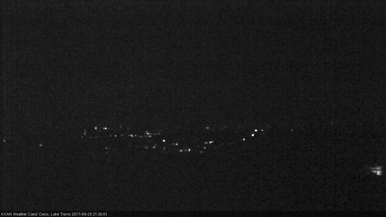 Lake Travis webcam, September 29, 2017 9:00 PM CT