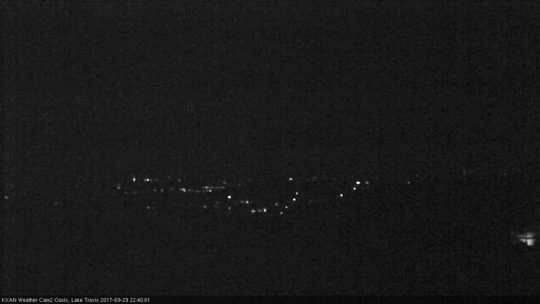Lake Travis webcam, September 29, 2017 9:55 PM CT