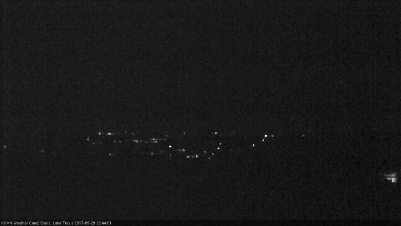 Lake Travis webcam, September 29, 2017 10:00 PM CT