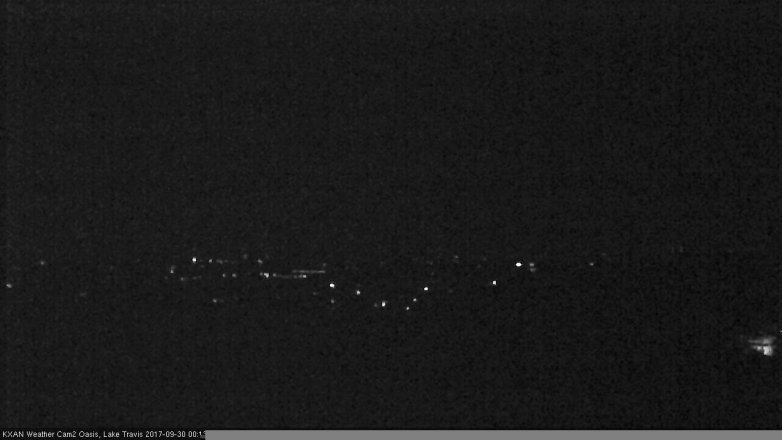 Lake Travis webcam, September 29, 2017 11:30 PM CT