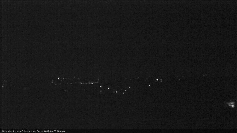 Lake Travis webcam, September 29, 2017 11:45 PM CT