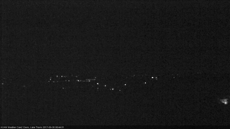 Lake Travis webcam, September 29, 2017 11:50 PM CT