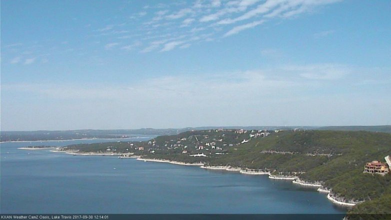 Lake Travis webcam, September 30, 2017 11:30 AM CT