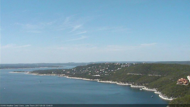 Lake Travis webcam, September 30, 2017 12:55 PM CT