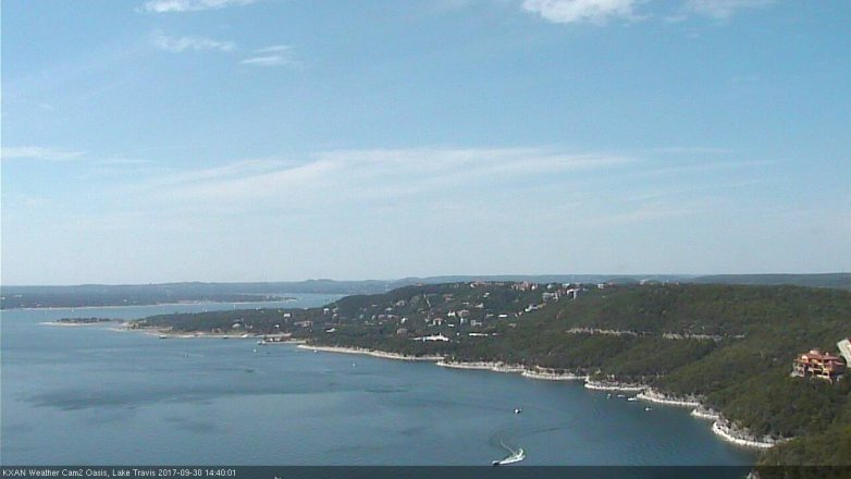 Lake Travis webcam, September 30, 2017 2:05 PM CT
