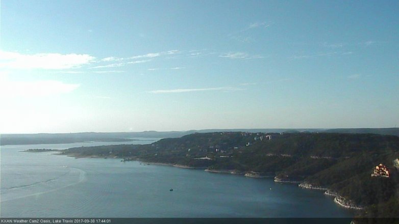 Lake Travis webcam, September 30, 2017 4:50 PM CT