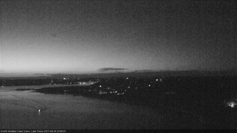 Lake Travis webcam, September 30, 2017 7:20 PM CT
